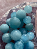 Aquamarine Crystal Mini Spheres