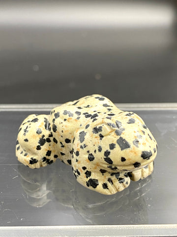 Dalmatian Jasper Frog Crystal