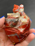 Brecciated Red Jasper Anatomical Crystal Heart