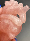 High Quality Rose Quartz Crystal Anatomical Heart