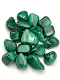 Malachite Tumbled Stones - Various Choices