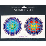 Sunlight Flower of Life Window Decal