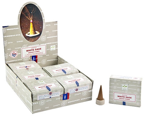 Satya White Sage Dhoop Cones